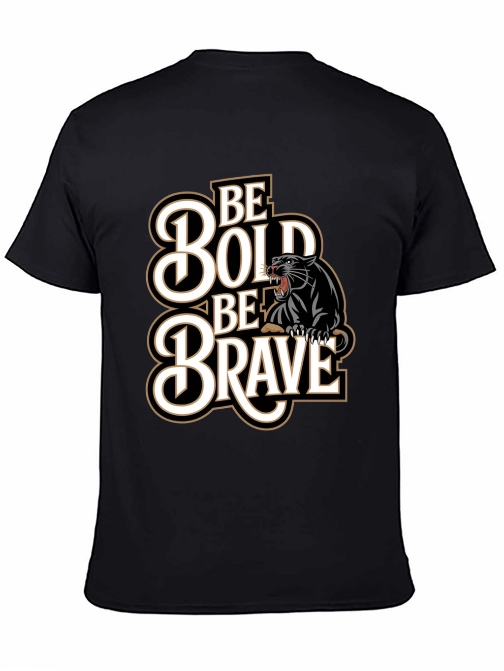 Be Bold Be Brave Panther Graphic Tee