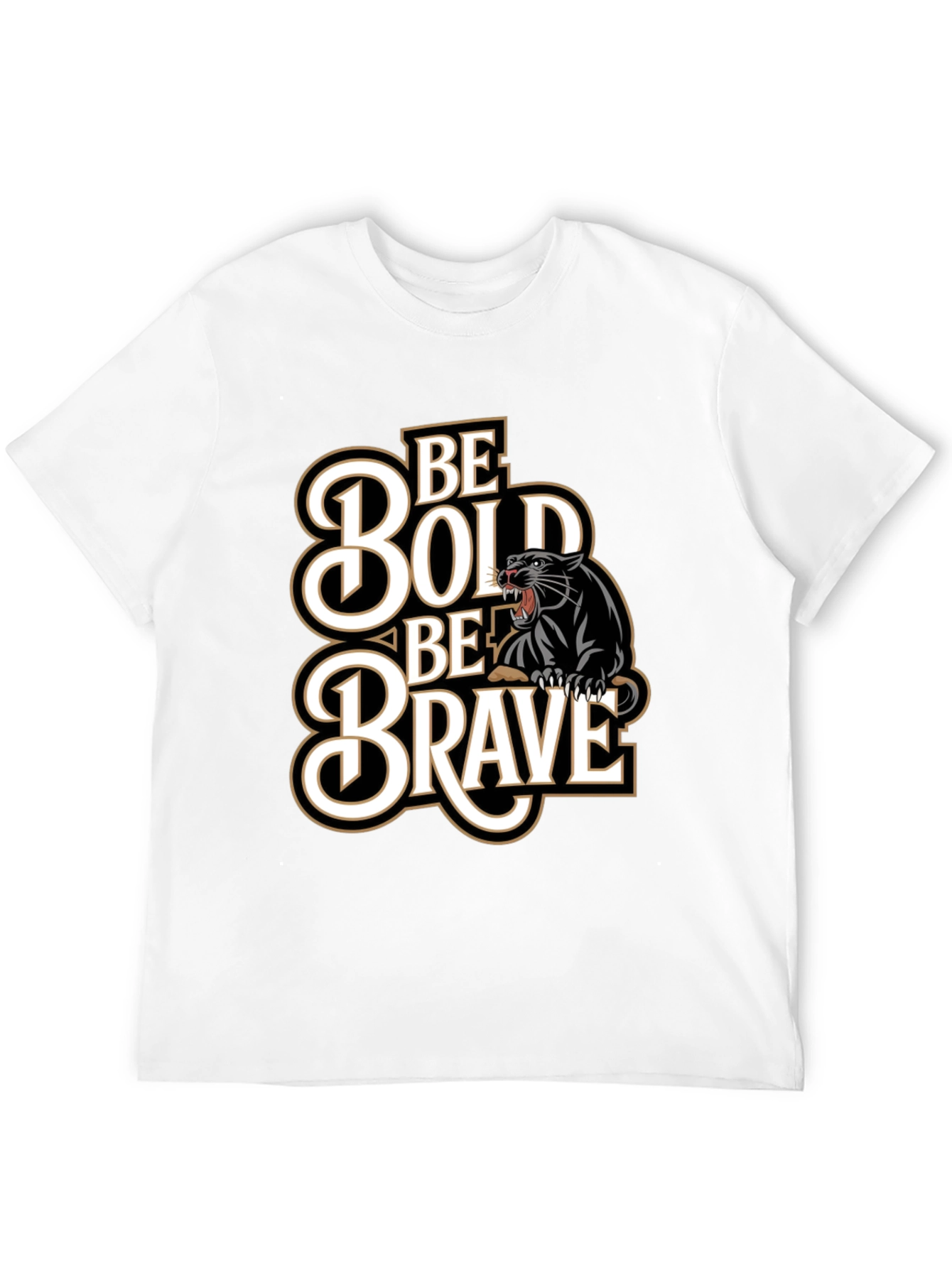 Be Bold Be Brave Panther Graphic Tee