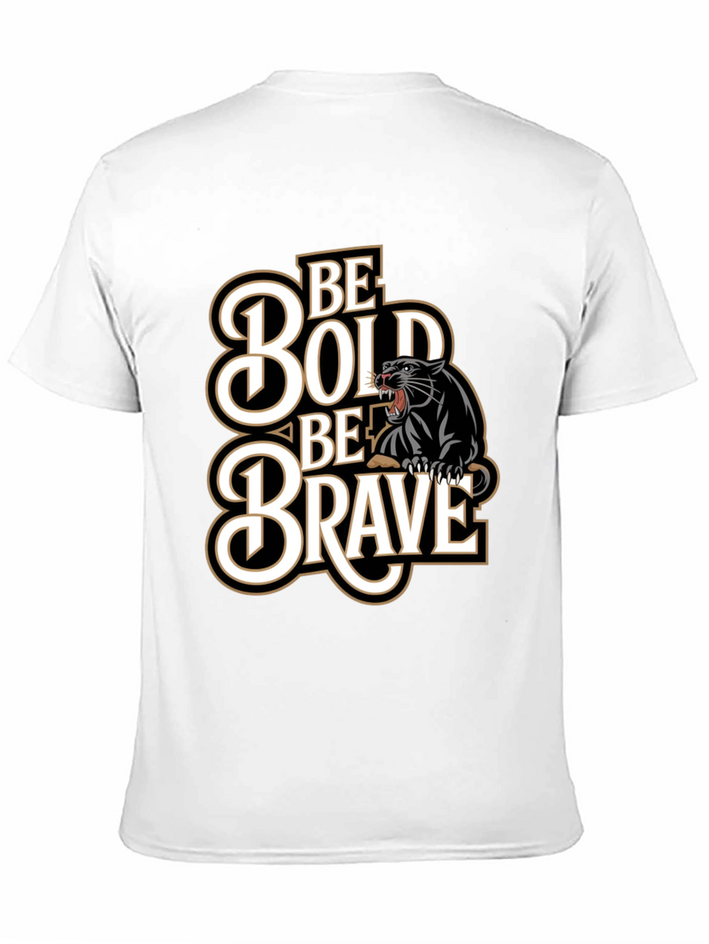 Be Bold Be Brave Panther Graphic Tee