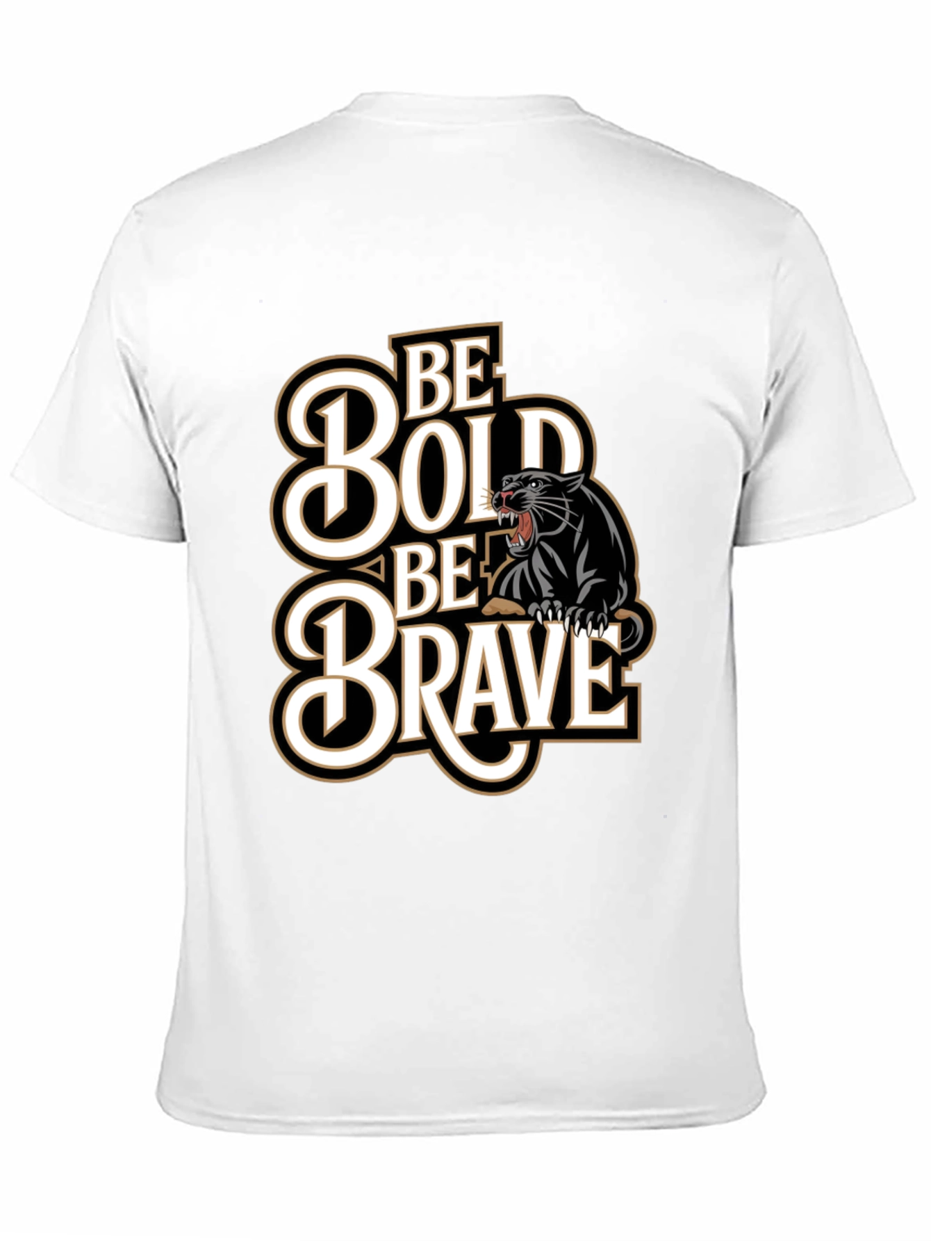 Be Bold Be Brave Panther Graphic Tee