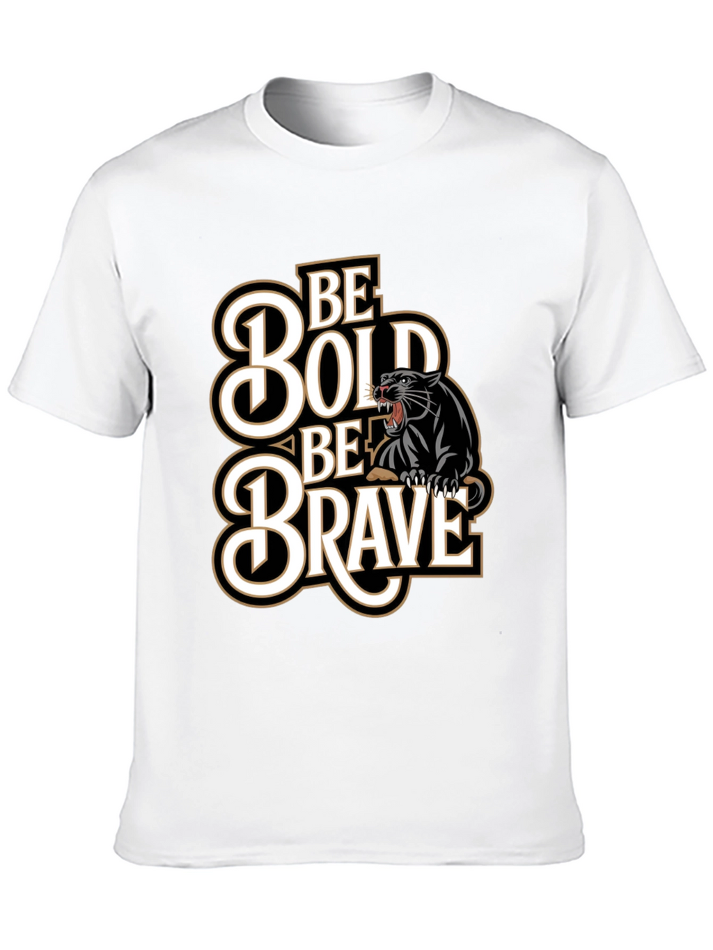 Be Bold Be Brave Panther Graphic Tee