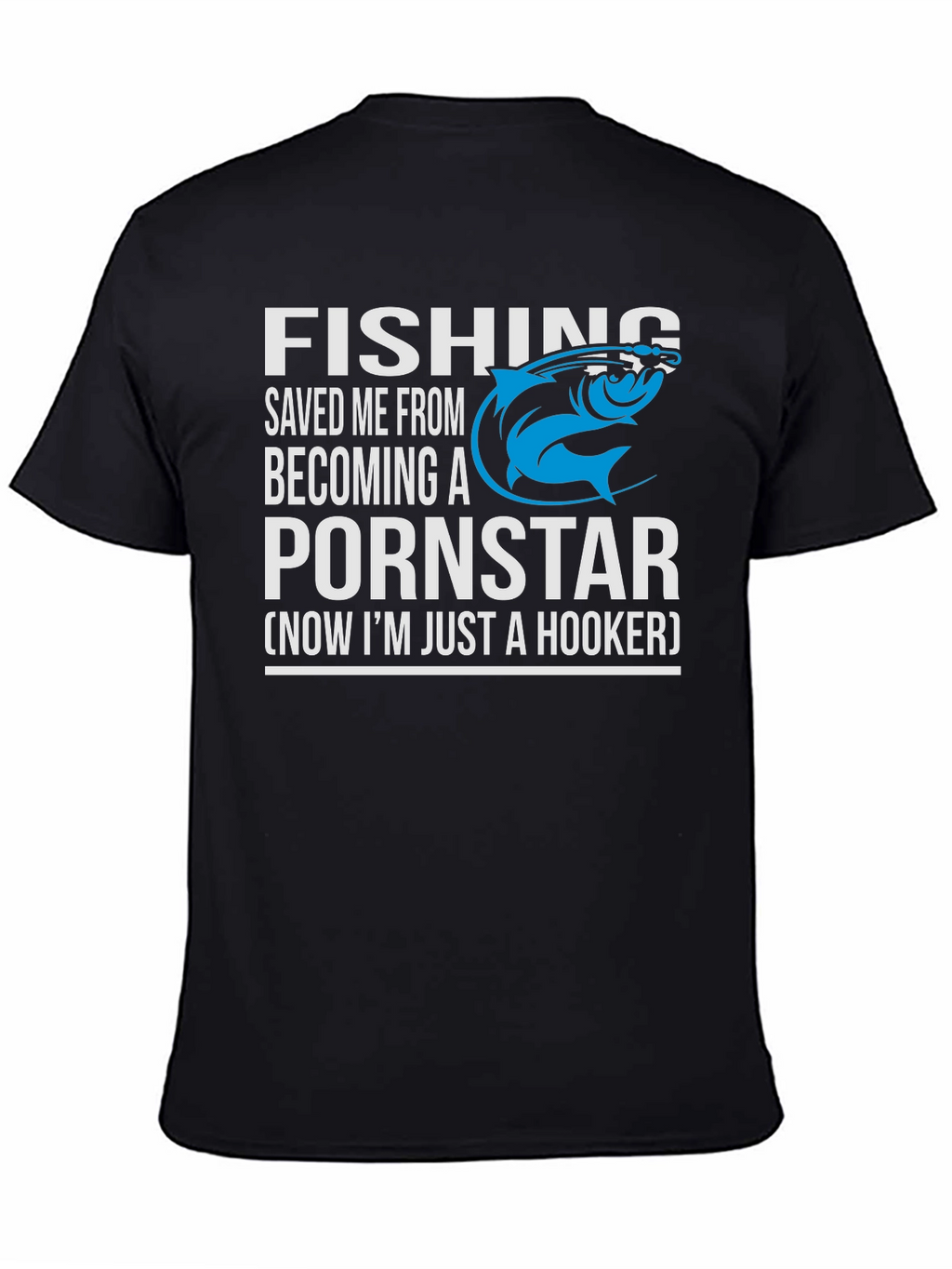 Fishing Saved Me Humor Graphic T-Shirt