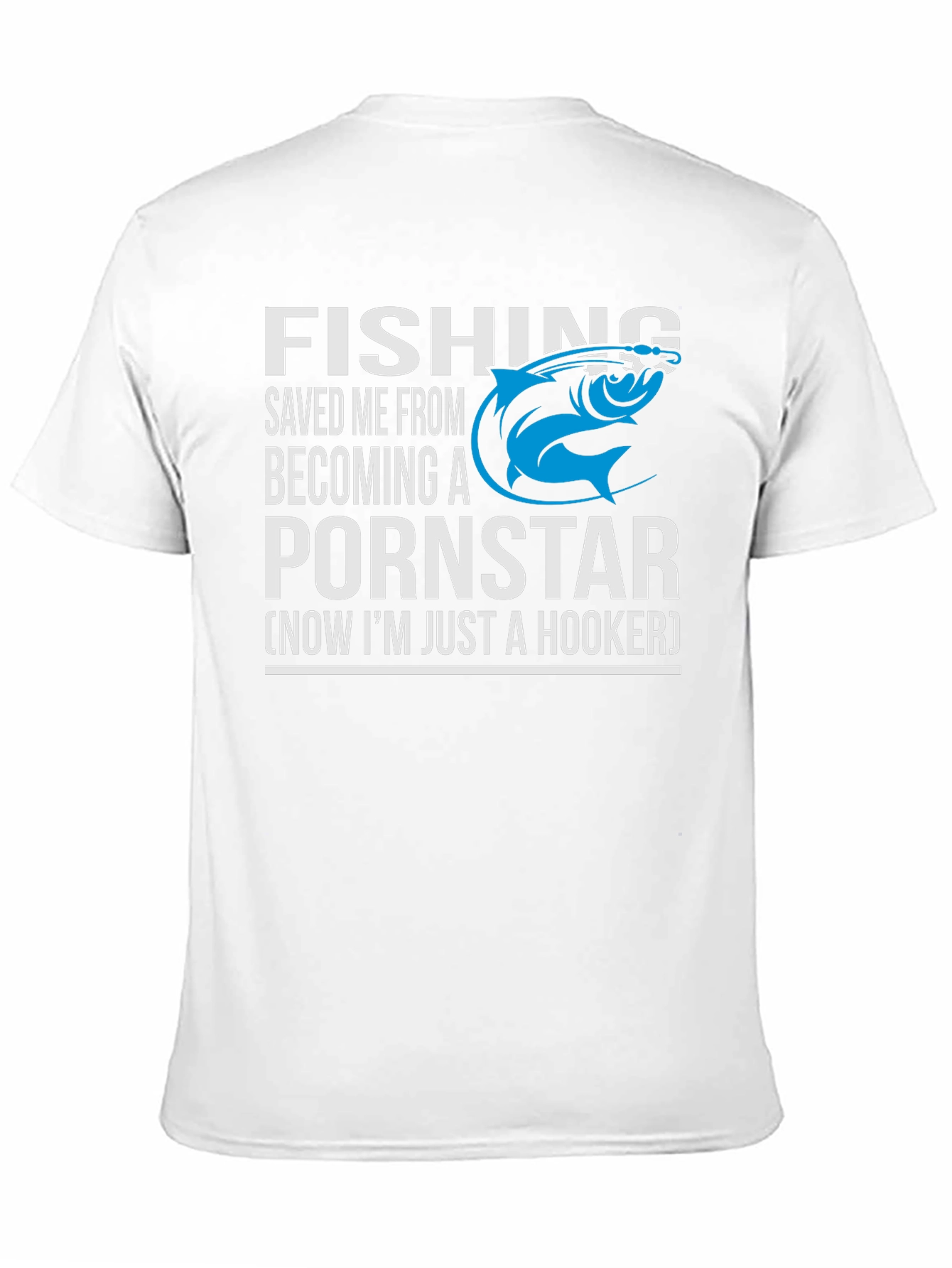 Fishing Saved Me Humor Graphic T-Shirt
