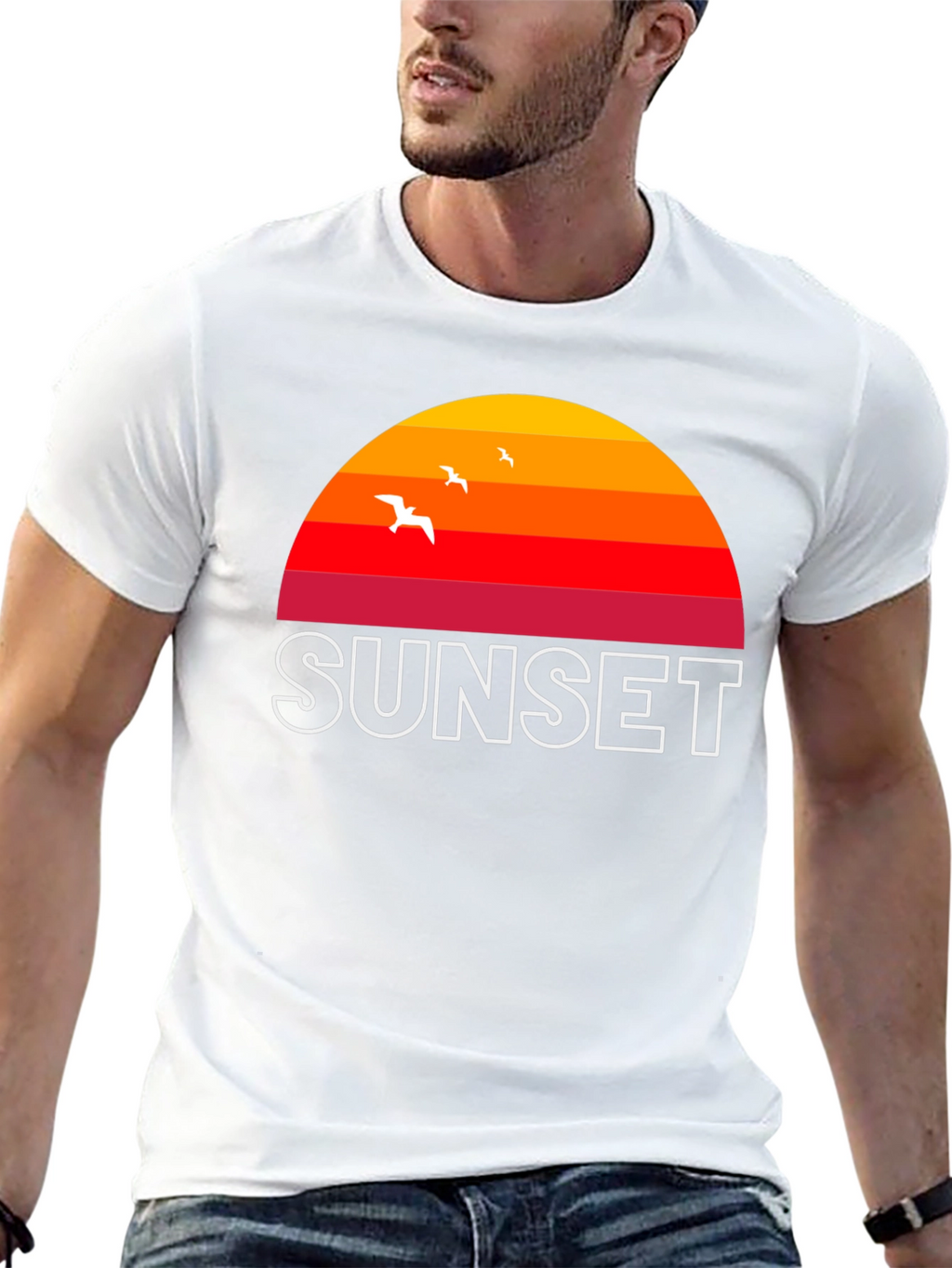 Sunset Graphic T-Shirt - Retro Style Tee