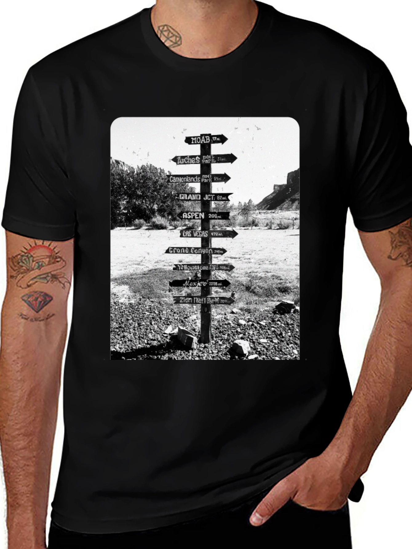 Road Sign Travel T-Shirt