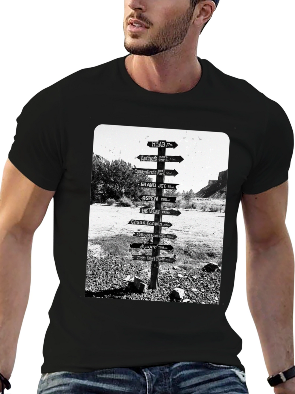 Road Sign Travel T-Shirt