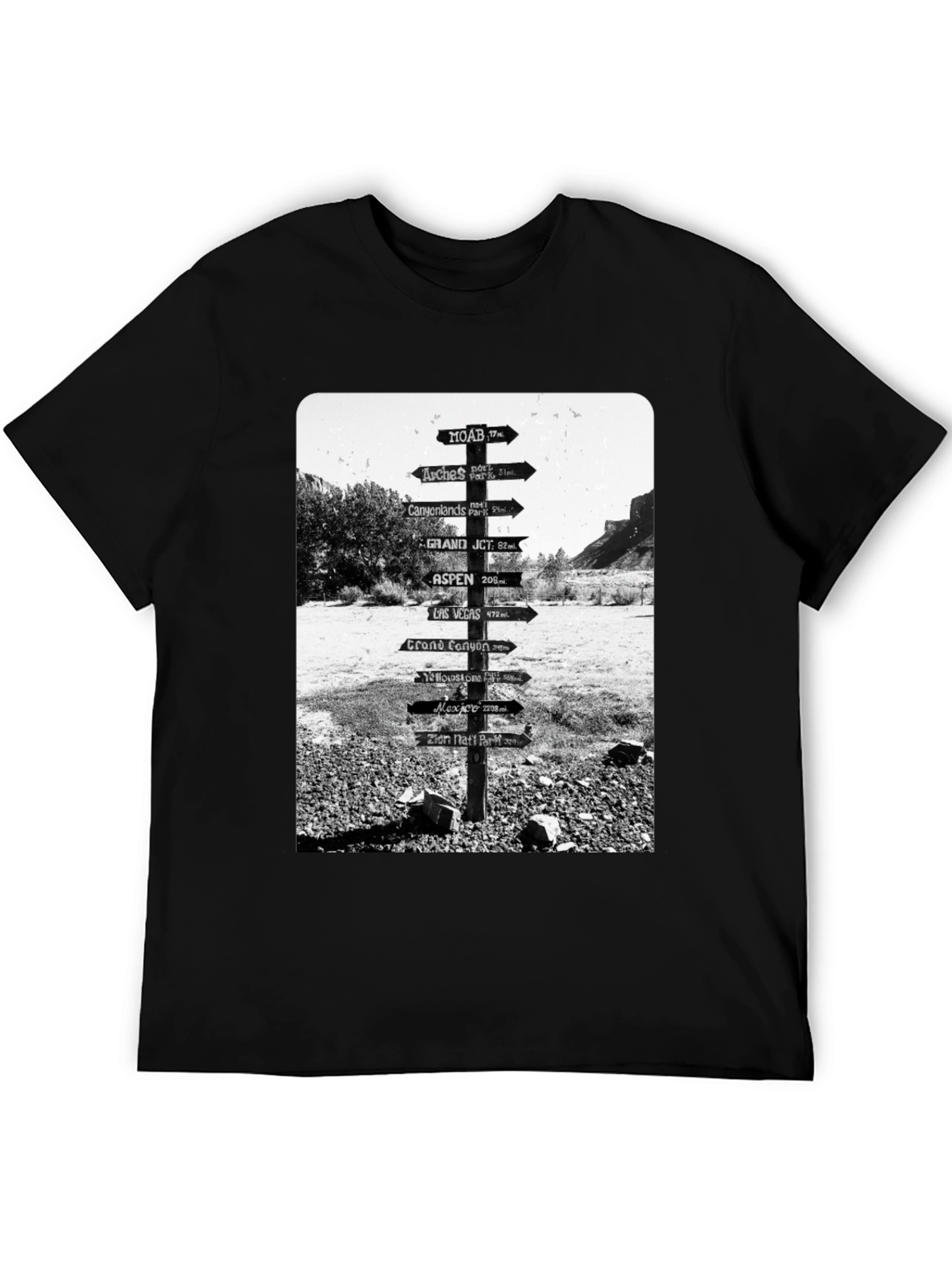 Road Sign Travel T-Shirt