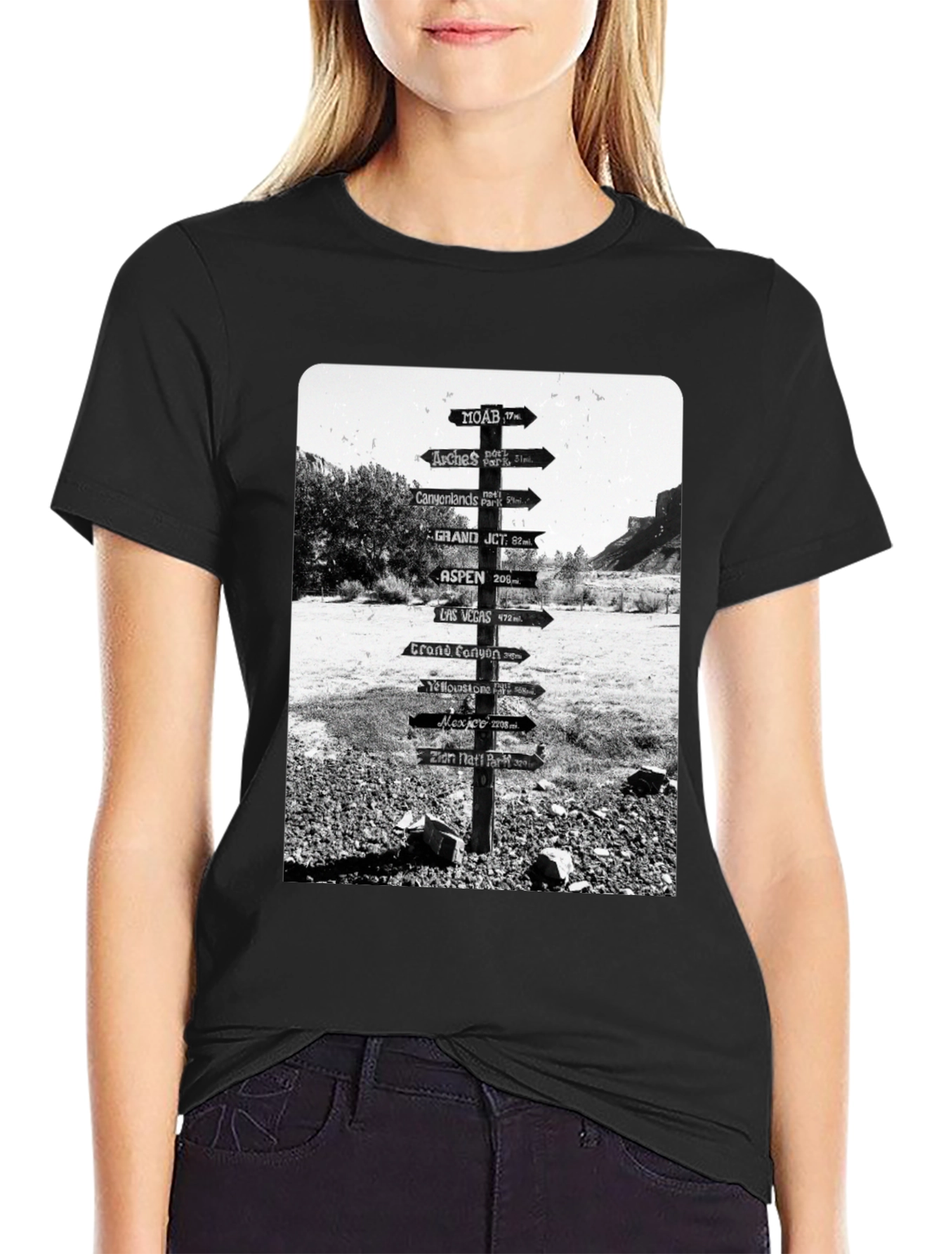Road Sign Travel T-Shirt