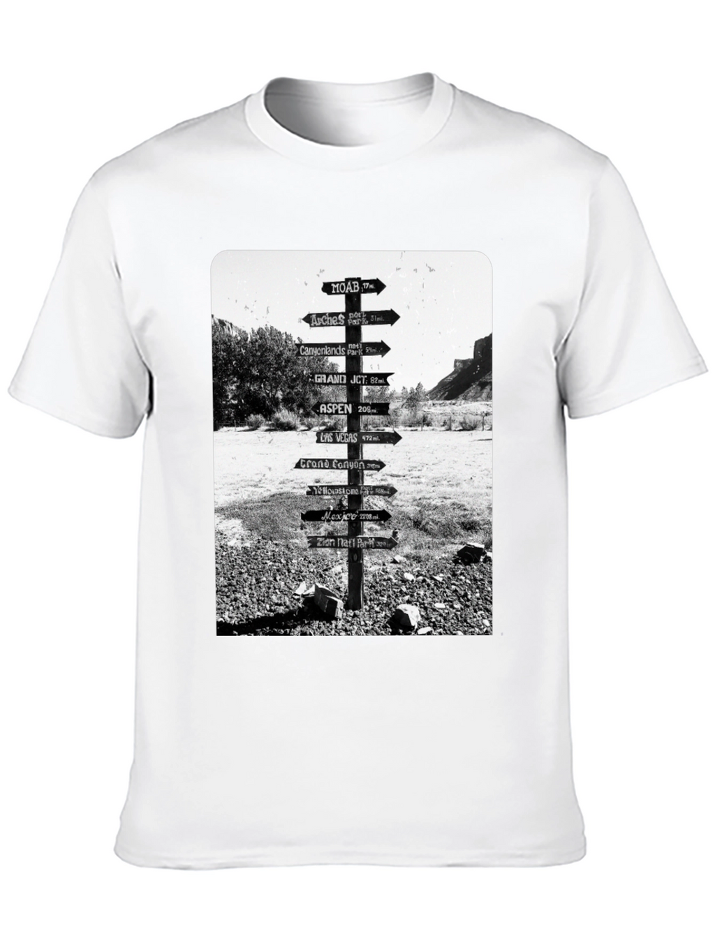Road Sign Travel T-Shirt