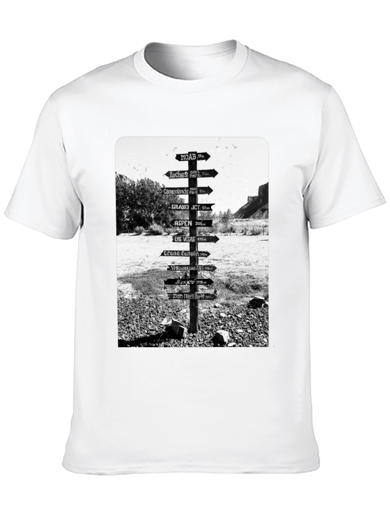 Road Sign Travel T-Shirt