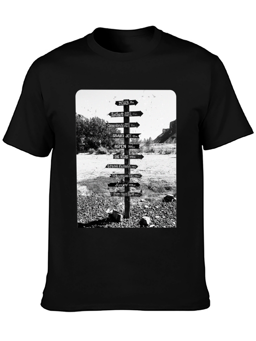 Road Sign Travel T-Shirt