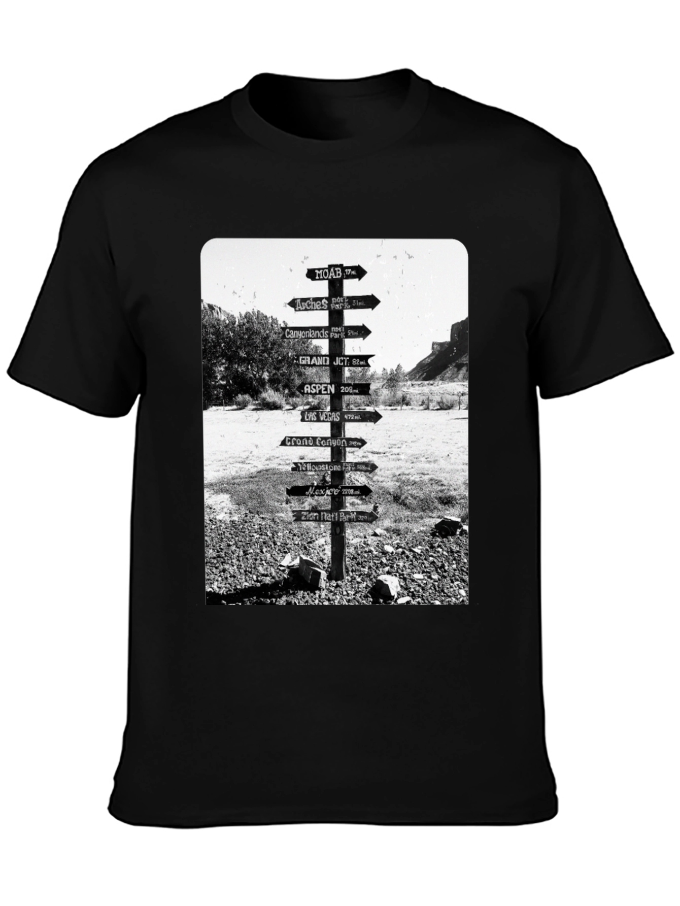 Road Sign Travel T-Shirt
