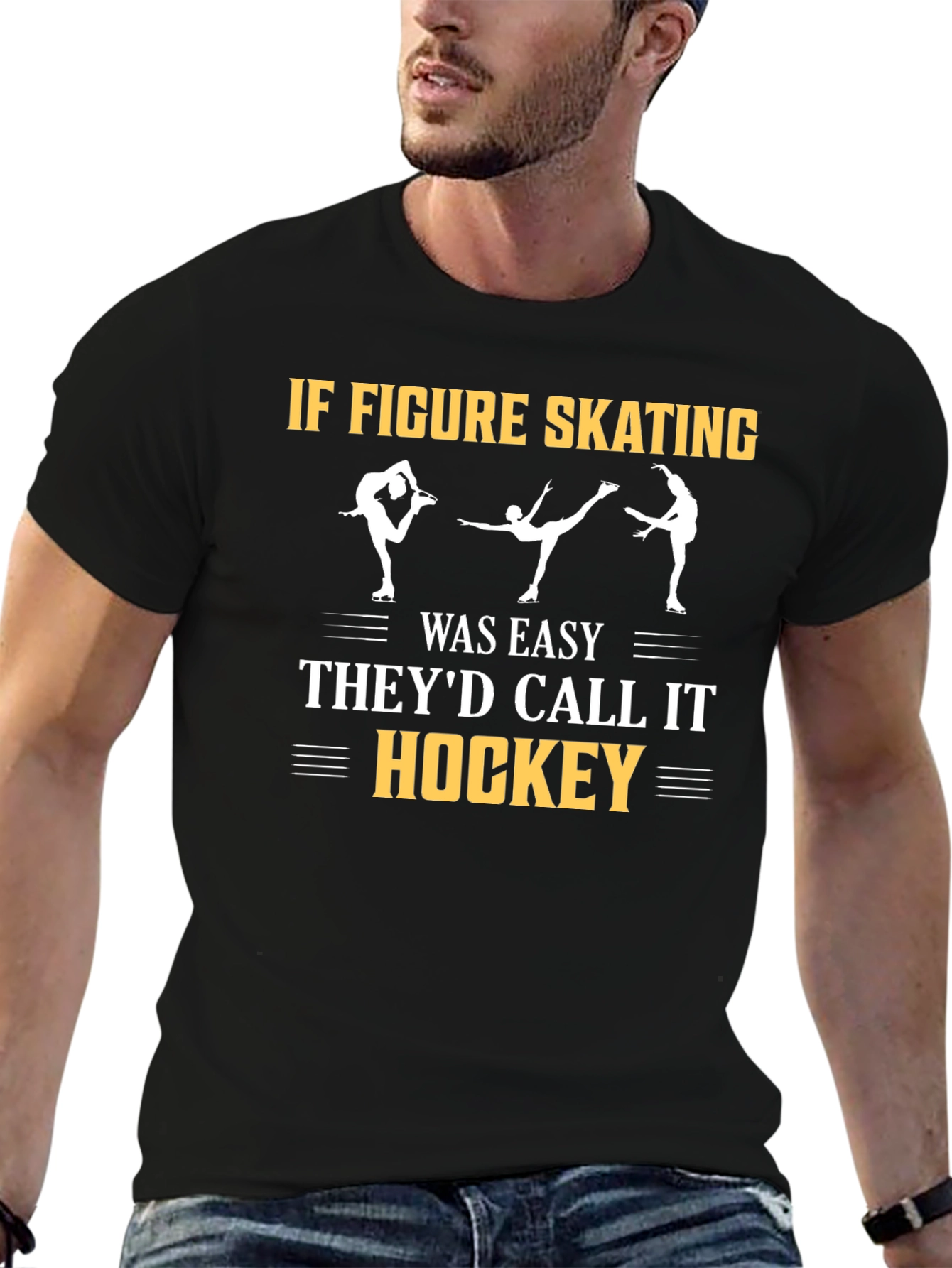 Figure Skating T-Shirt - Hockey Joke