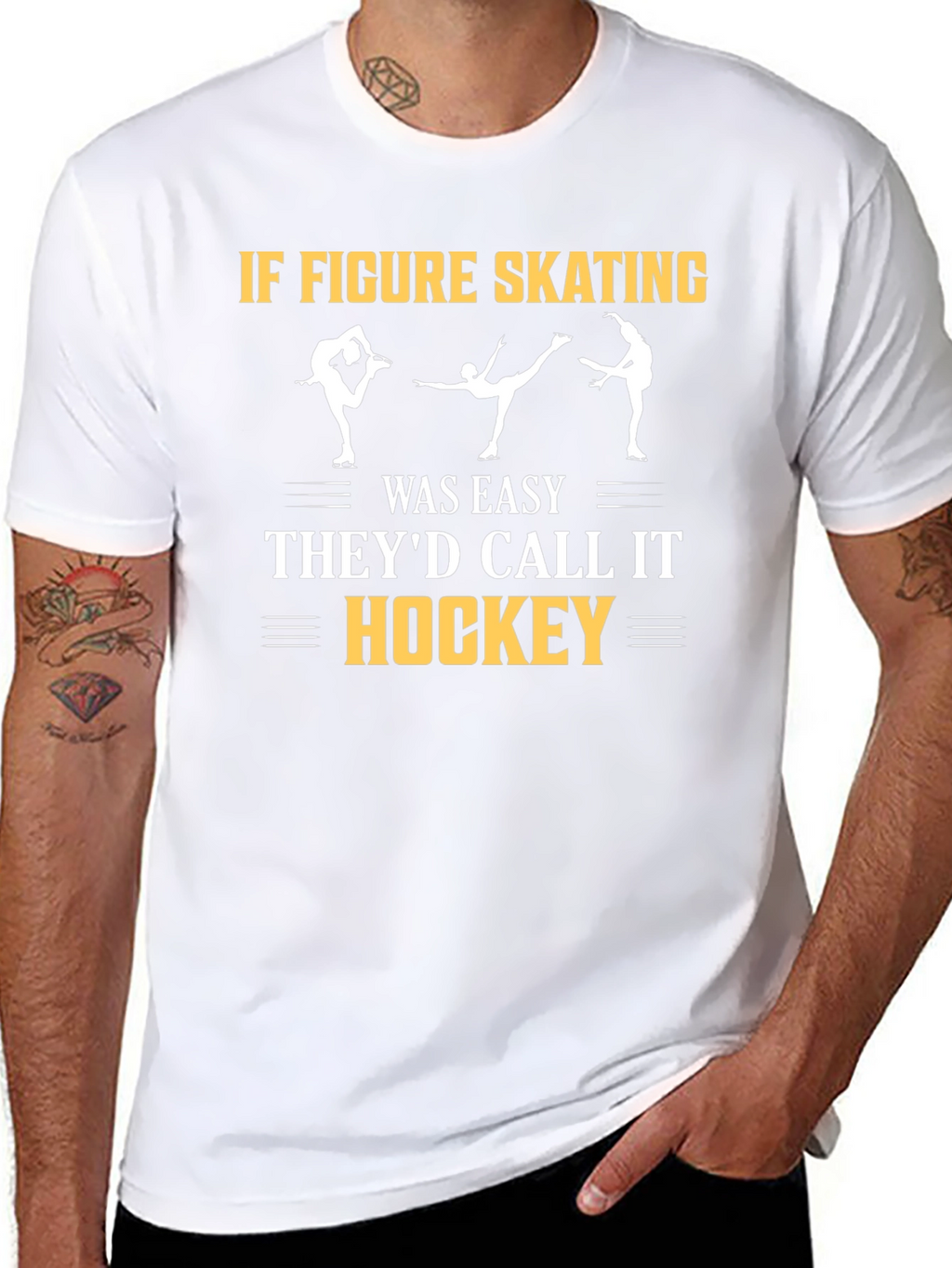 Figure Skating T-Shirt - Hockey Joke
