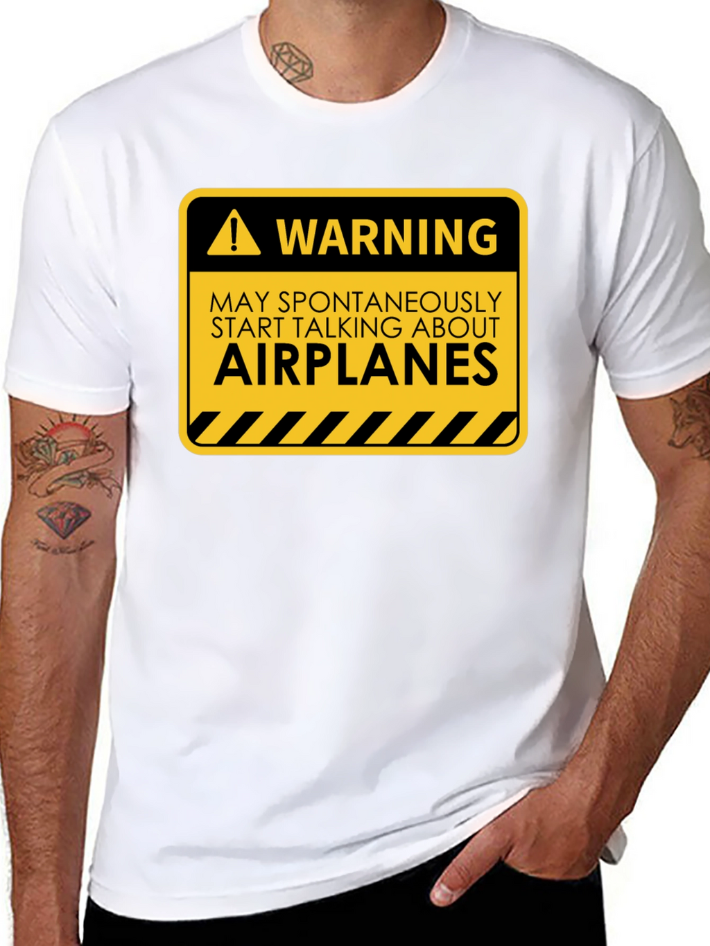 Warning May Spontaneously Talk About Airplanes T-Shirt
