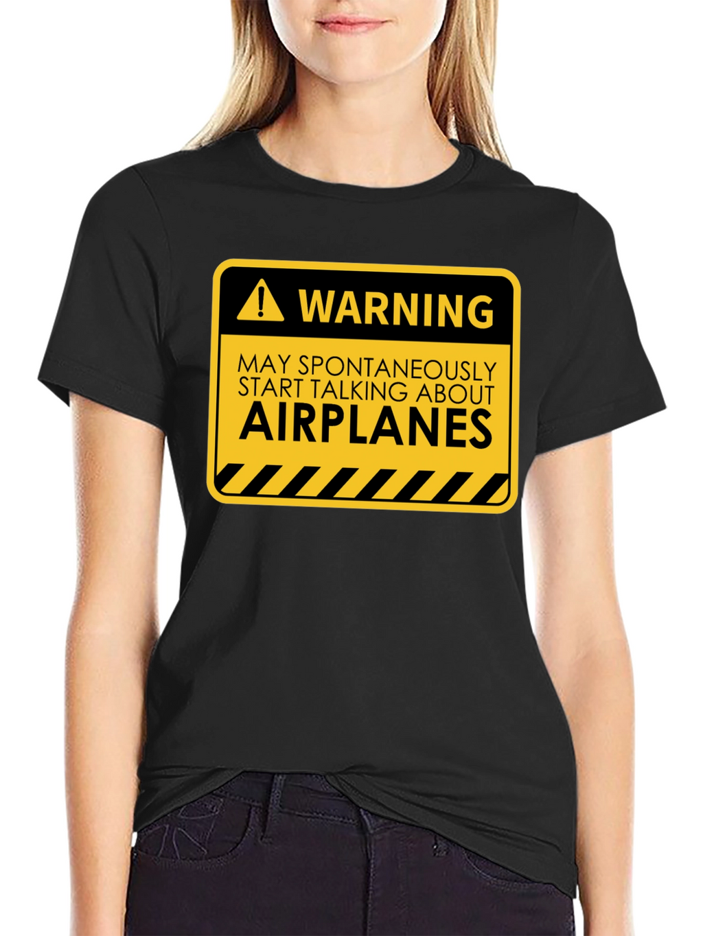 Warning May Spontaneously Talk About Airplanes T-Shirt