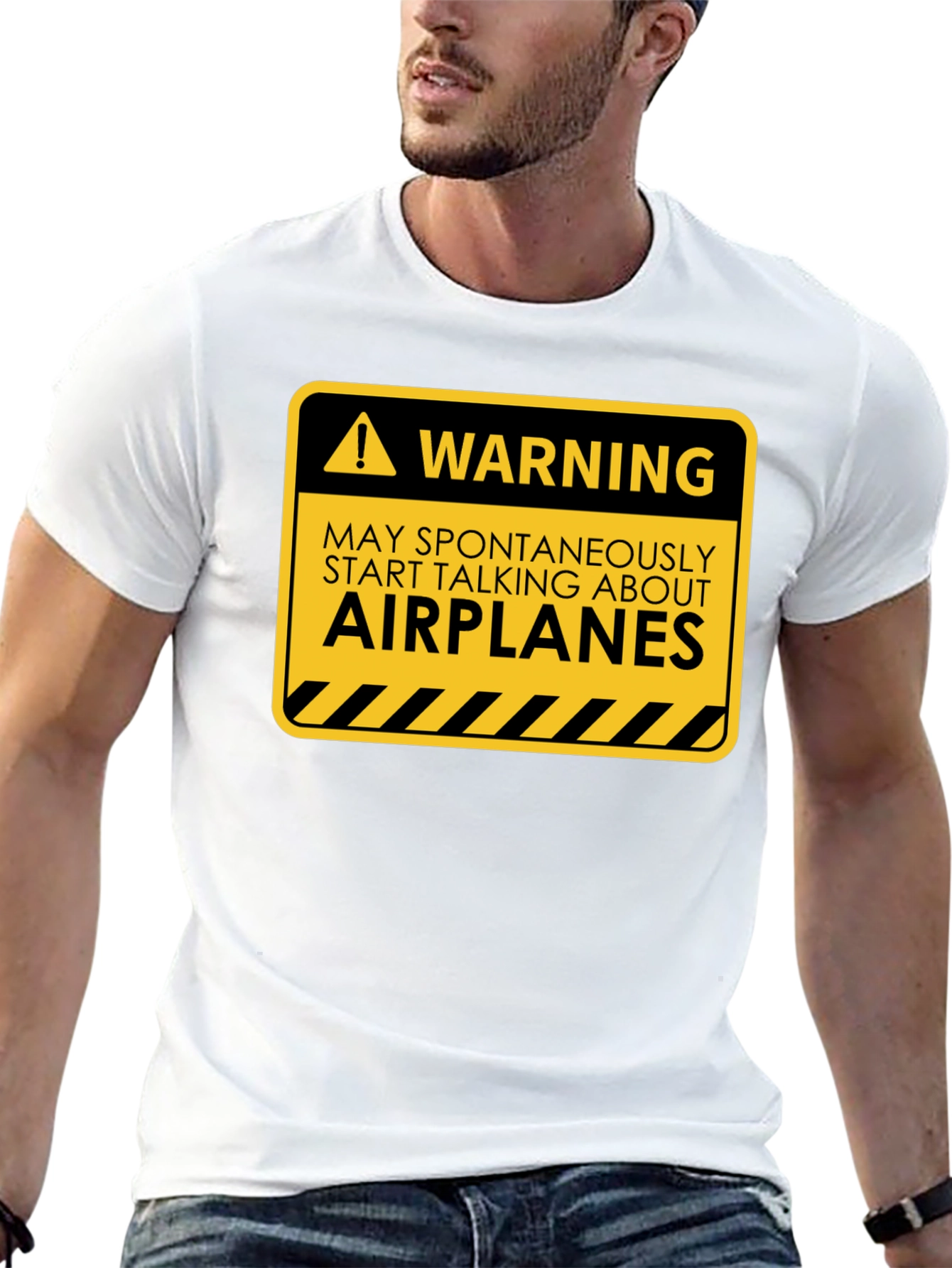 Warning May Spontaneously Talk About Airplanes T-Shirt