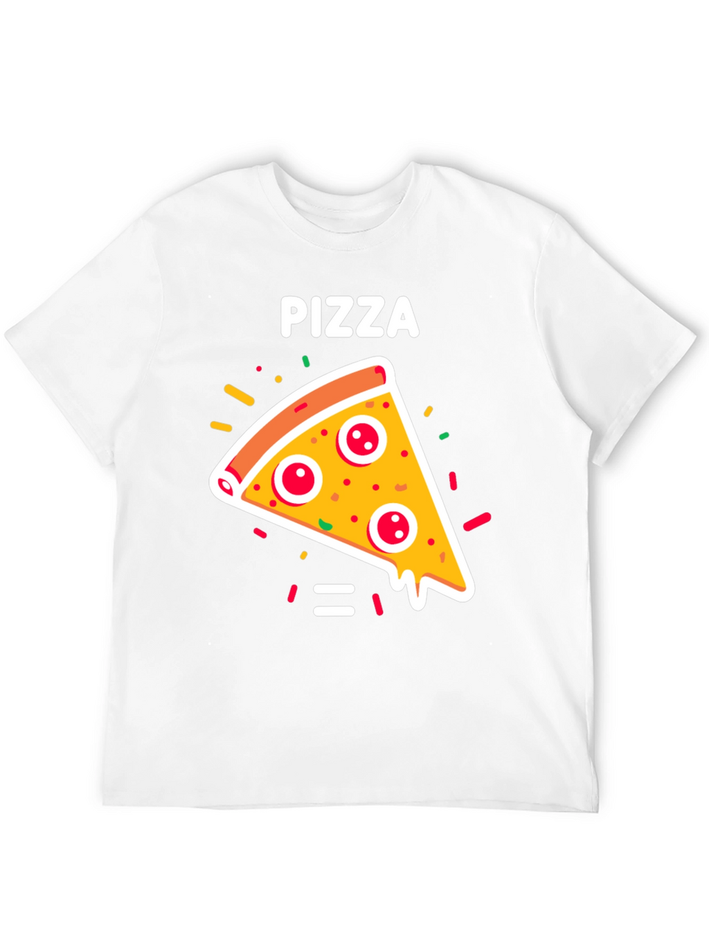Pizza Slice Graphic Tee - Unisex Black T-Shirt