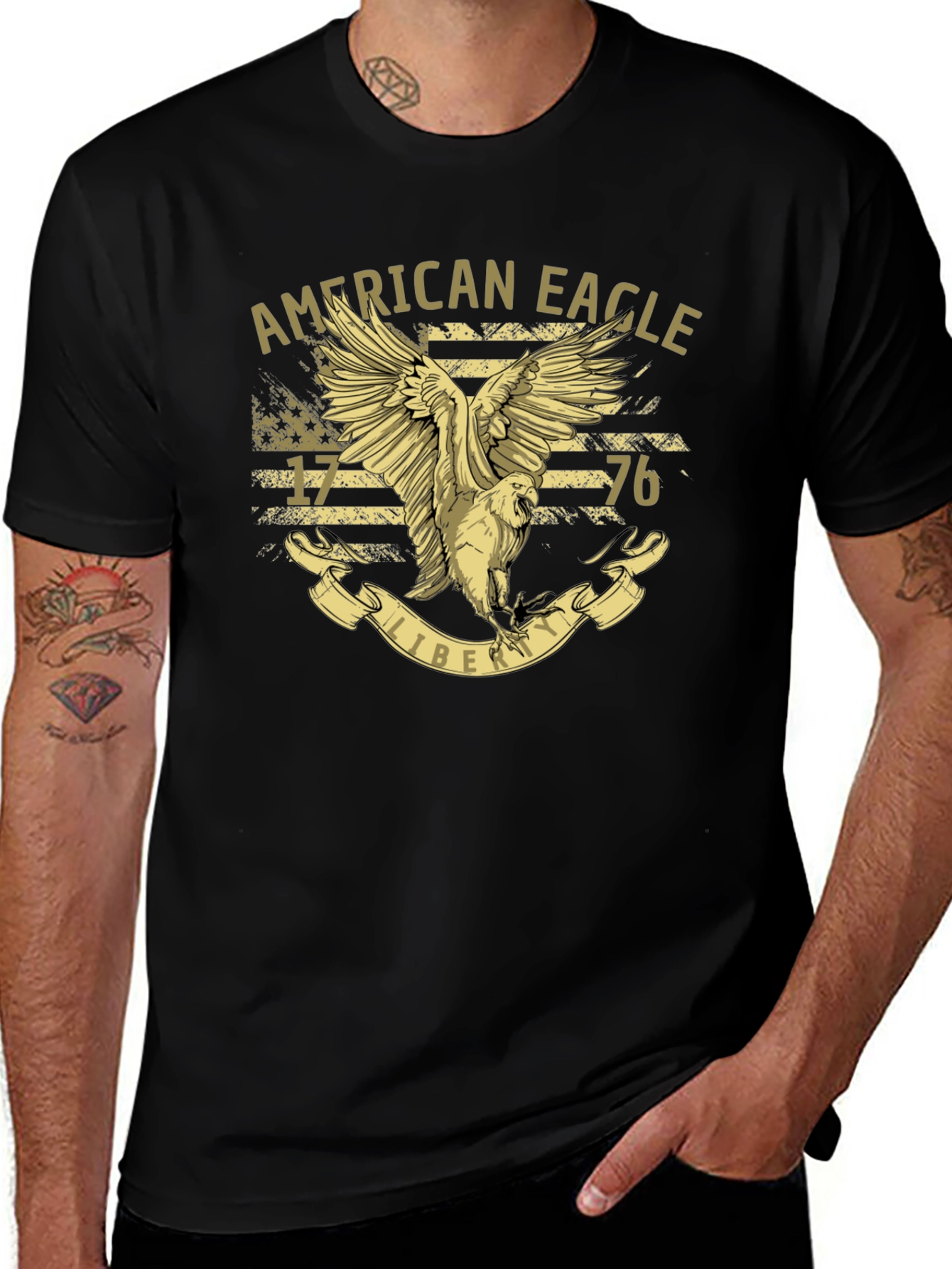 American Eagle Liberty T-Shirt - Patriotic USA Design