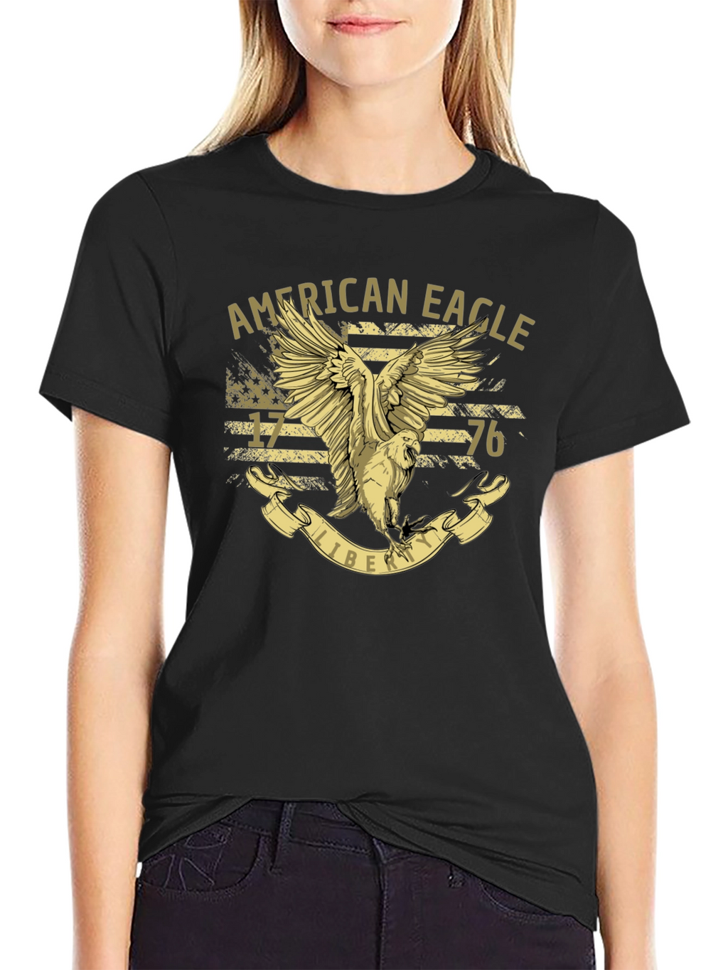 American Eagle Liberty T-Shirt - Patriotic USA Design