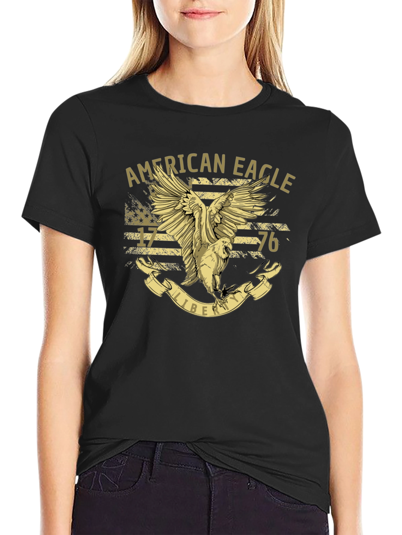 American Eagle Liberty T-Shirt - Patriotic USA Design