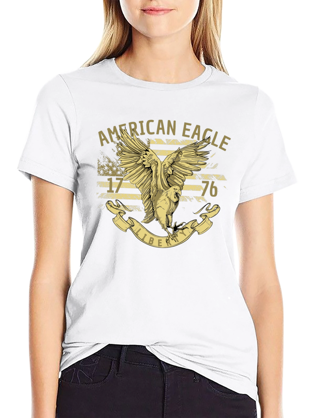 American Eagle Liberty T-Shirt - Patriotic USA Design