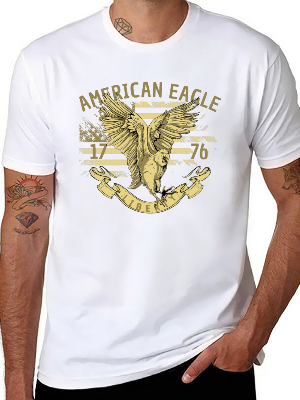 American Eagle Liberty T-Shirt - Patriotic USA Design