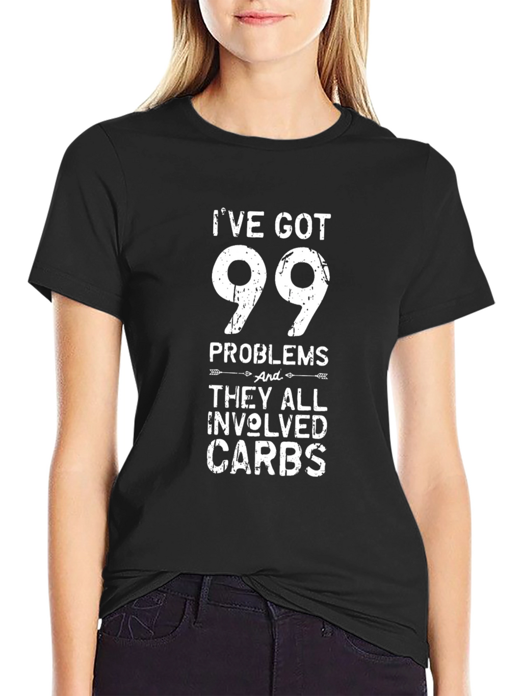99 Problems Carbs T-Shirt - Funny Graphic Tee