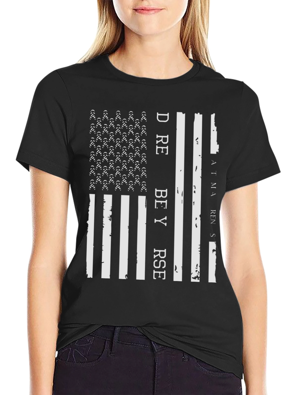 Dare to be Yourself Mens Graphic T-Shirt - Black