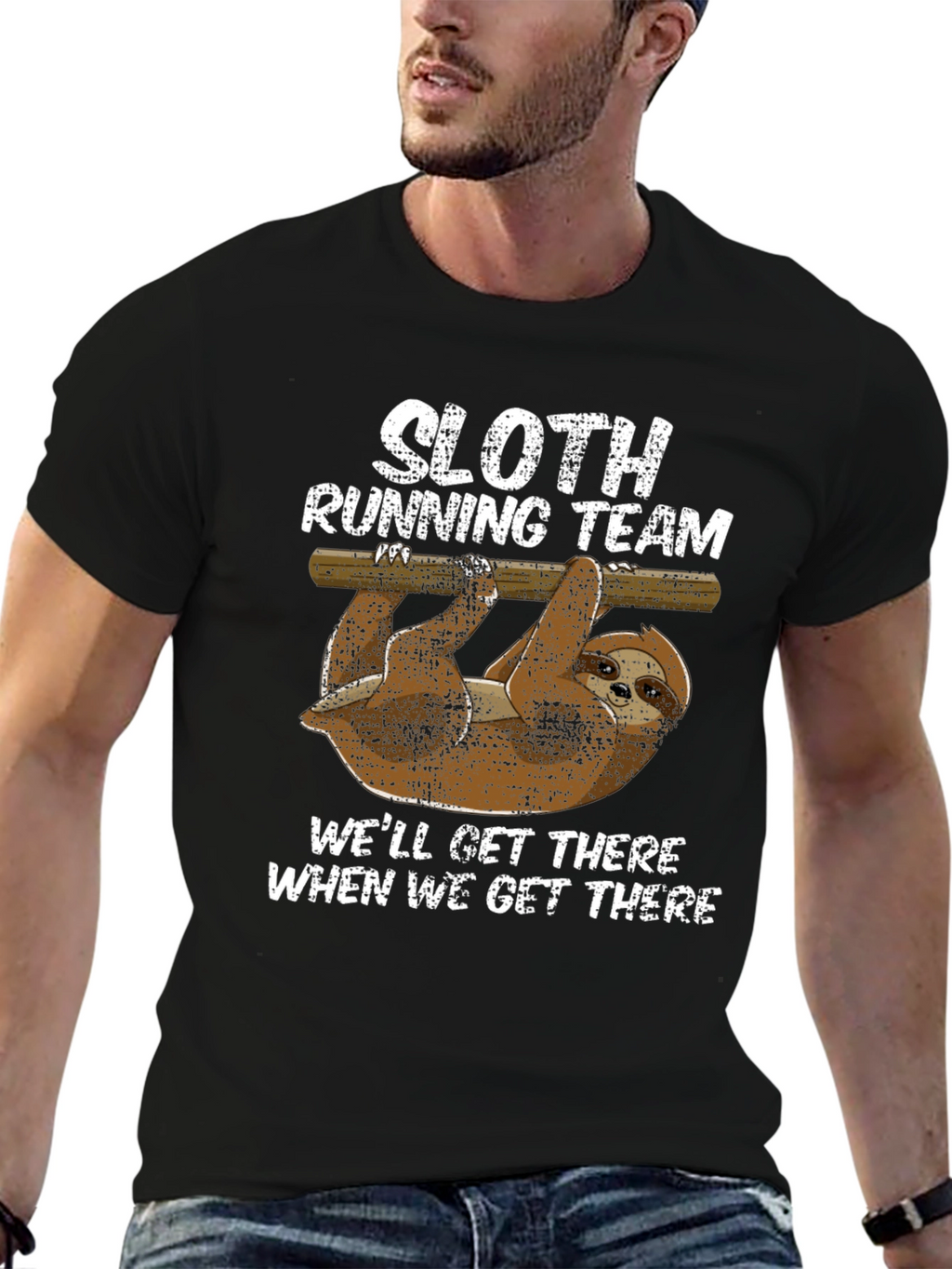 Sloth Running Team Graphic T-Shirt