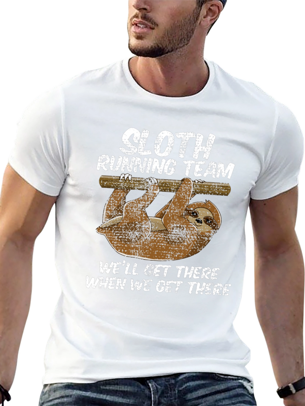 Sloth Running Team Graphic T-Shirt