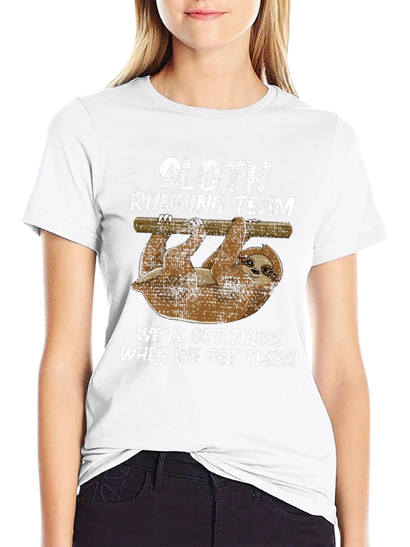 Sloth Running Team Graphic T-Shirt
