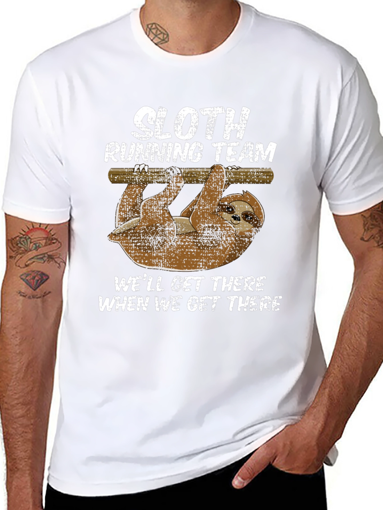 Sloth Running Team Graphic T-Shirt