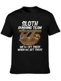 Sloth Running Team Graphic T-Shirt