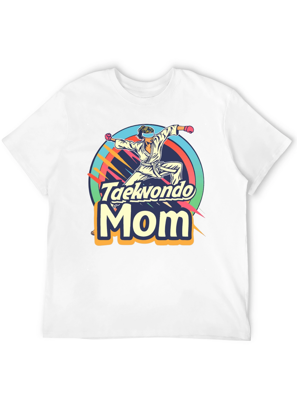 Taekwondo Mom Graphic Tee - Martial Arts Gift