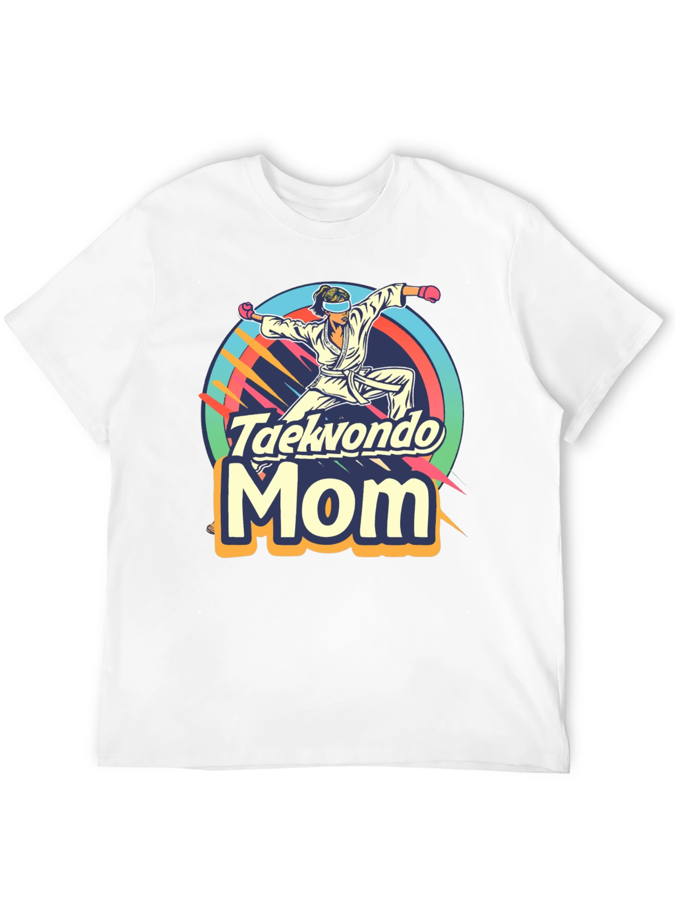 Taekwondo Mom Graphic Tee - Martial Arts Gift
