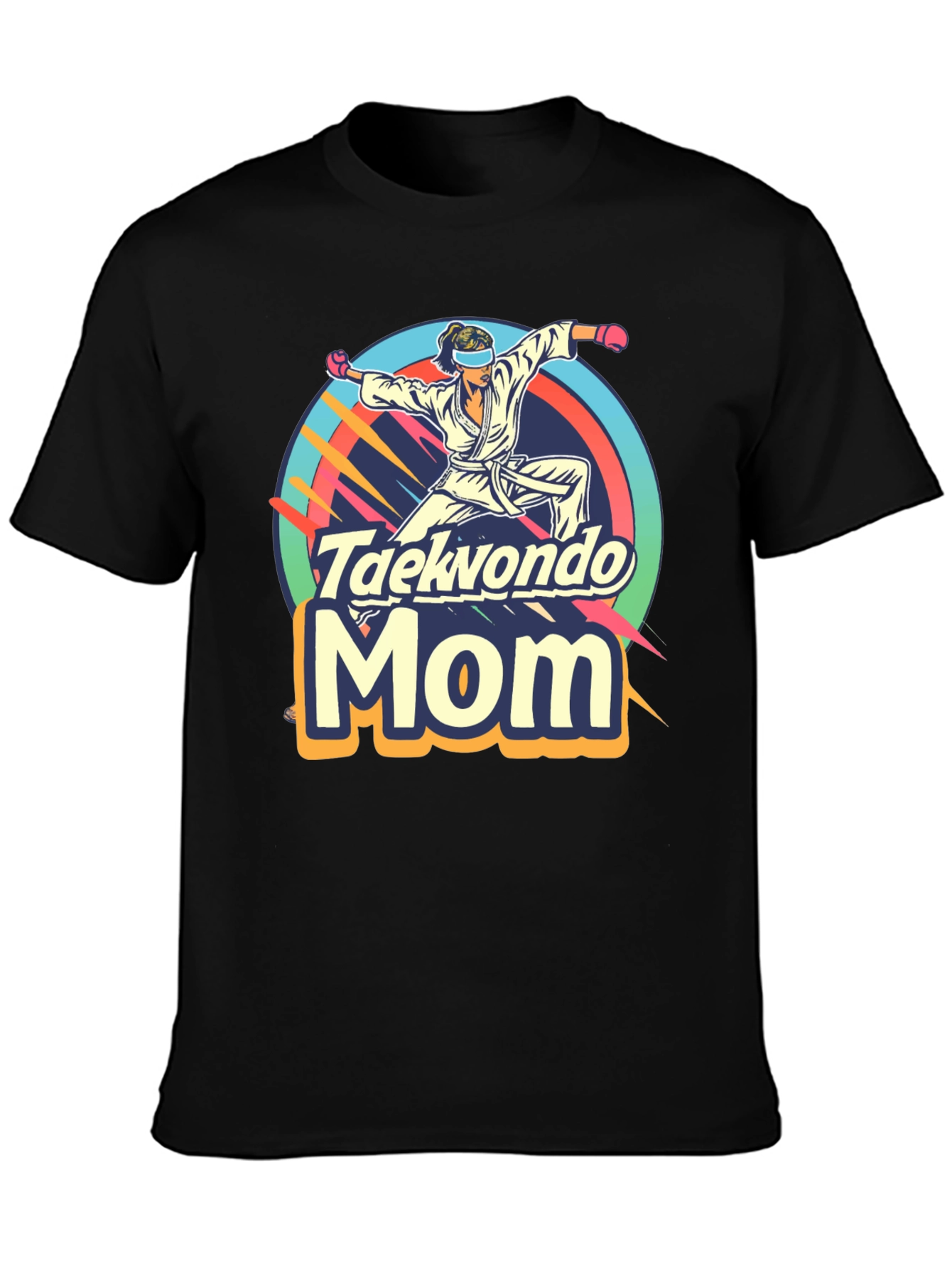 Taekwondo Mom Graphic Tee - Martial Arts Gift