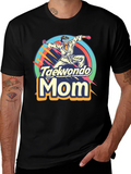 Taekwondo Mom Graphic Tee - Martial Arts Gift