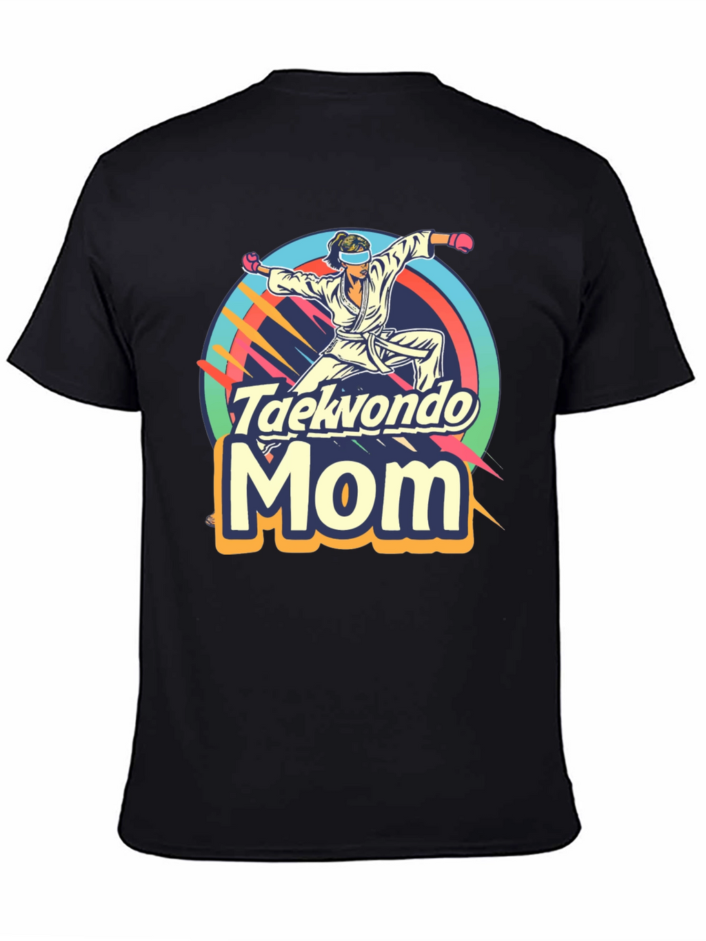 Taekwondo Mom Graphic Tee - Martial Arts Gift