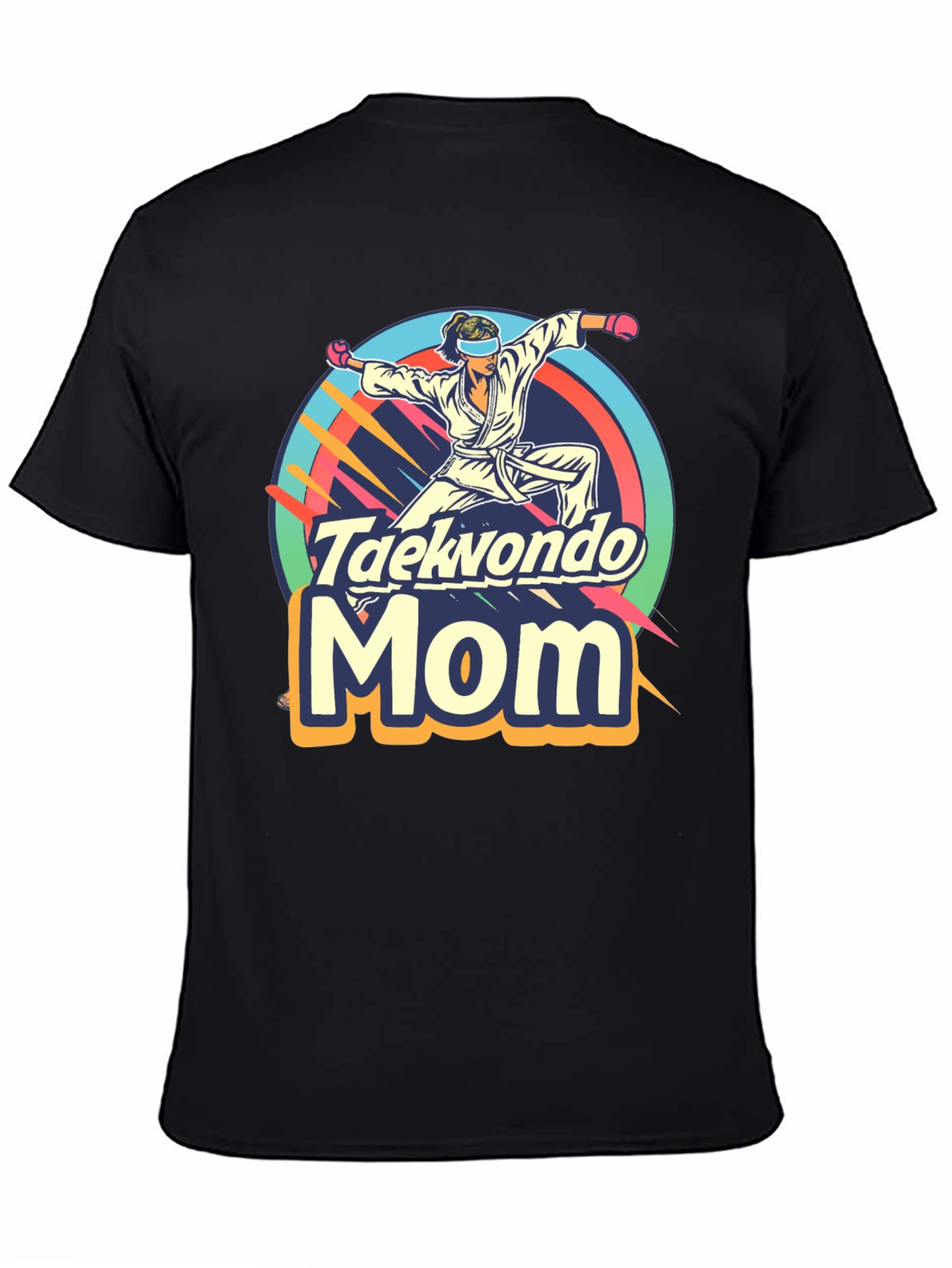 Taekwondo Mom Graphic Tee - Martial Arts Gift