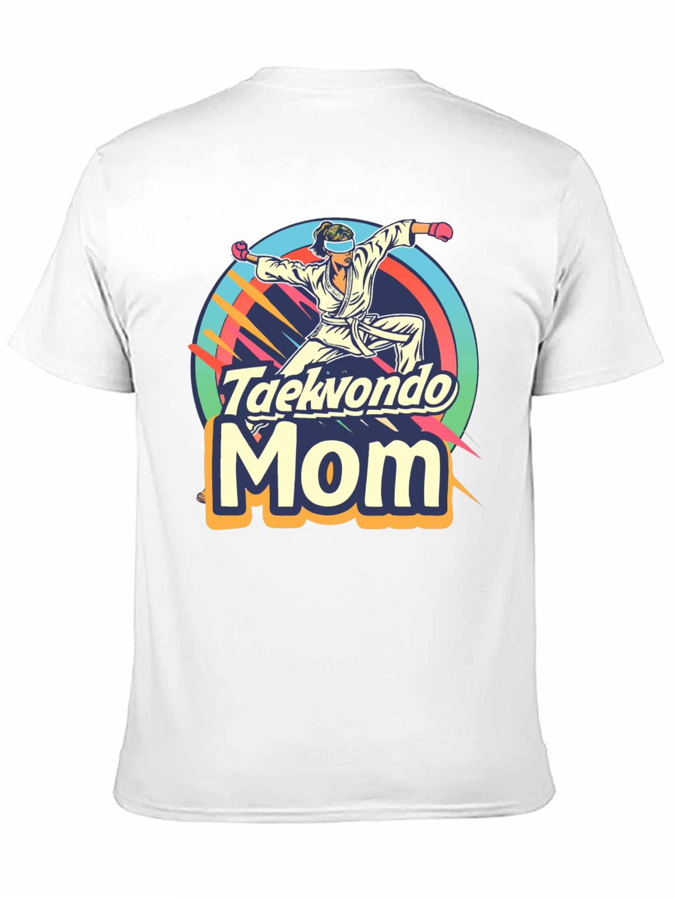 Taekwondo Mom Graphic Tee - Martial Arts Gift