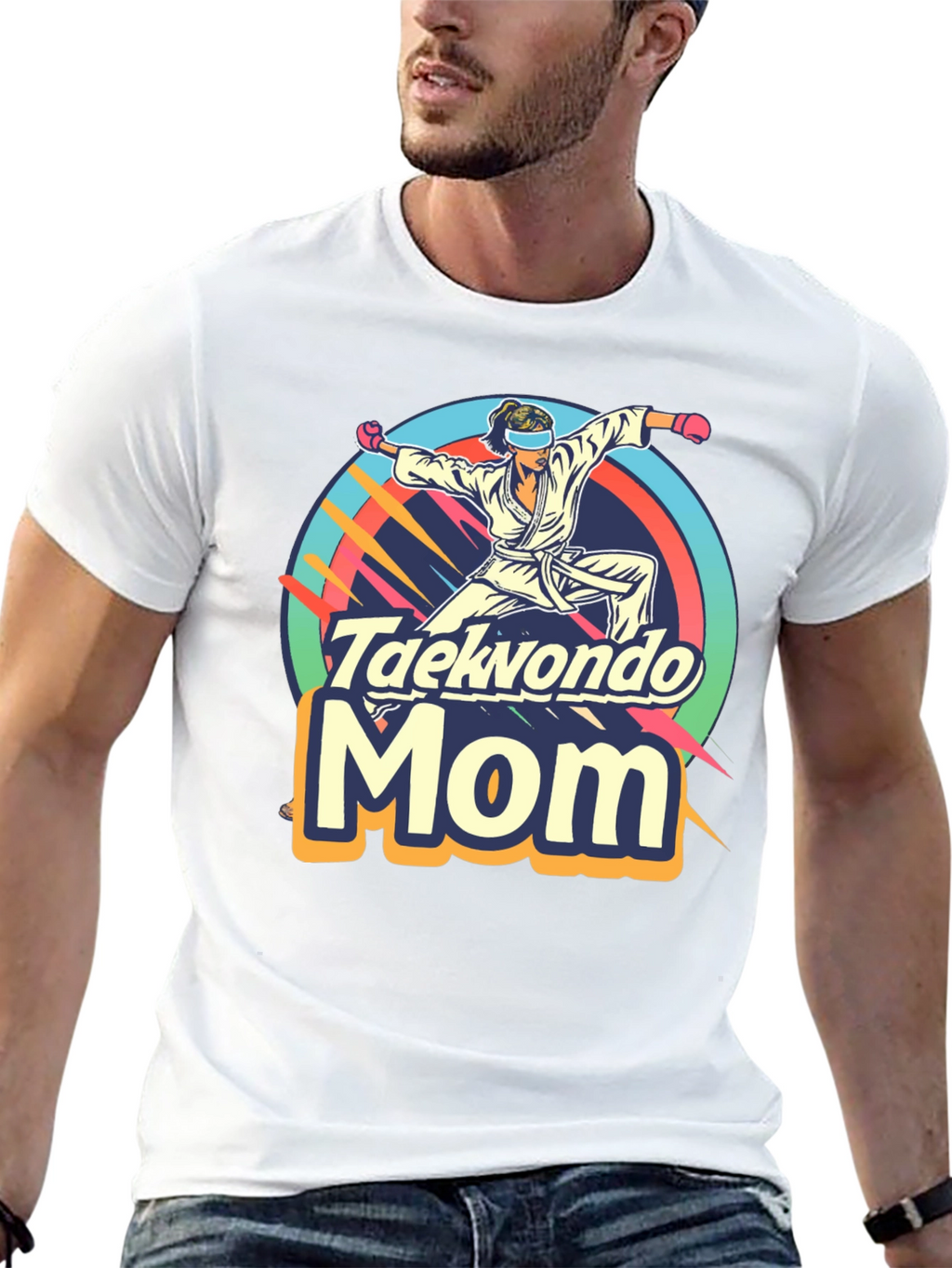 Taekwondo Mom Graphic Tee - Martial Arts Gift