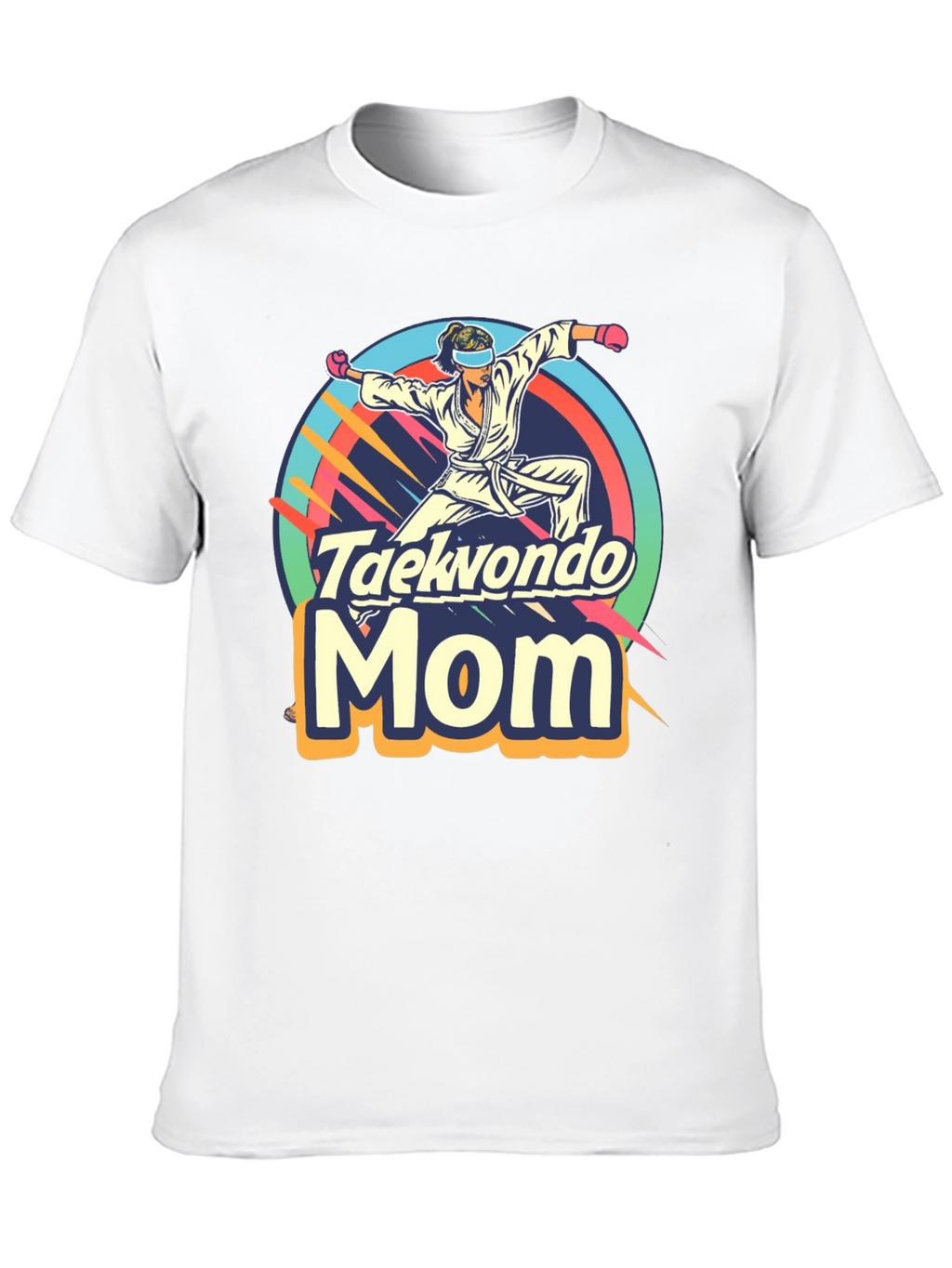 Taekwondo Mom Graphic Tee - Martial Arts Gift