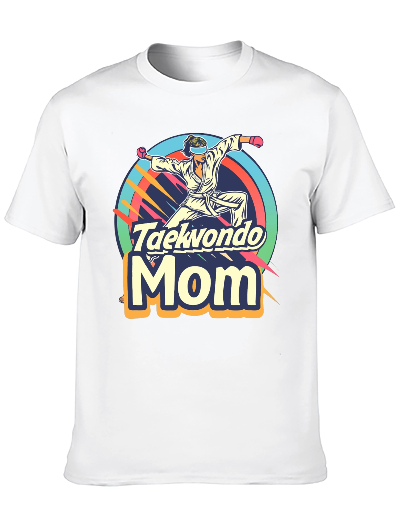 Taekwondo Mom Graphic Tee - Martial Arts Gift
