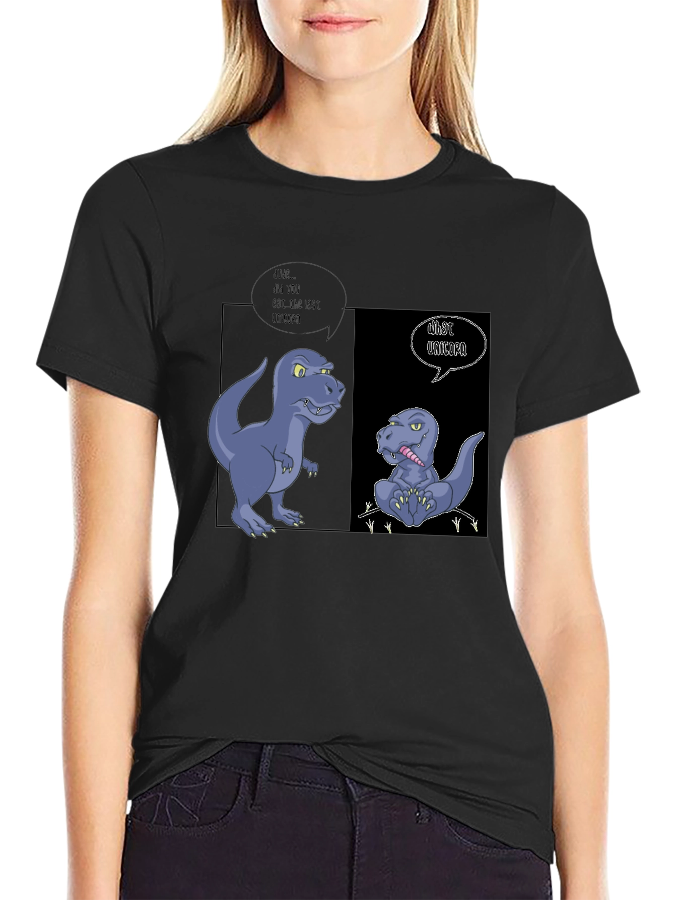 Dinosaur Humor Graphic Tee - Last Unicorn?