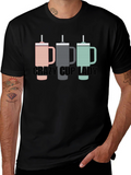 Crazy Cup Lady T-Shirt - Novelty Graphic Tee