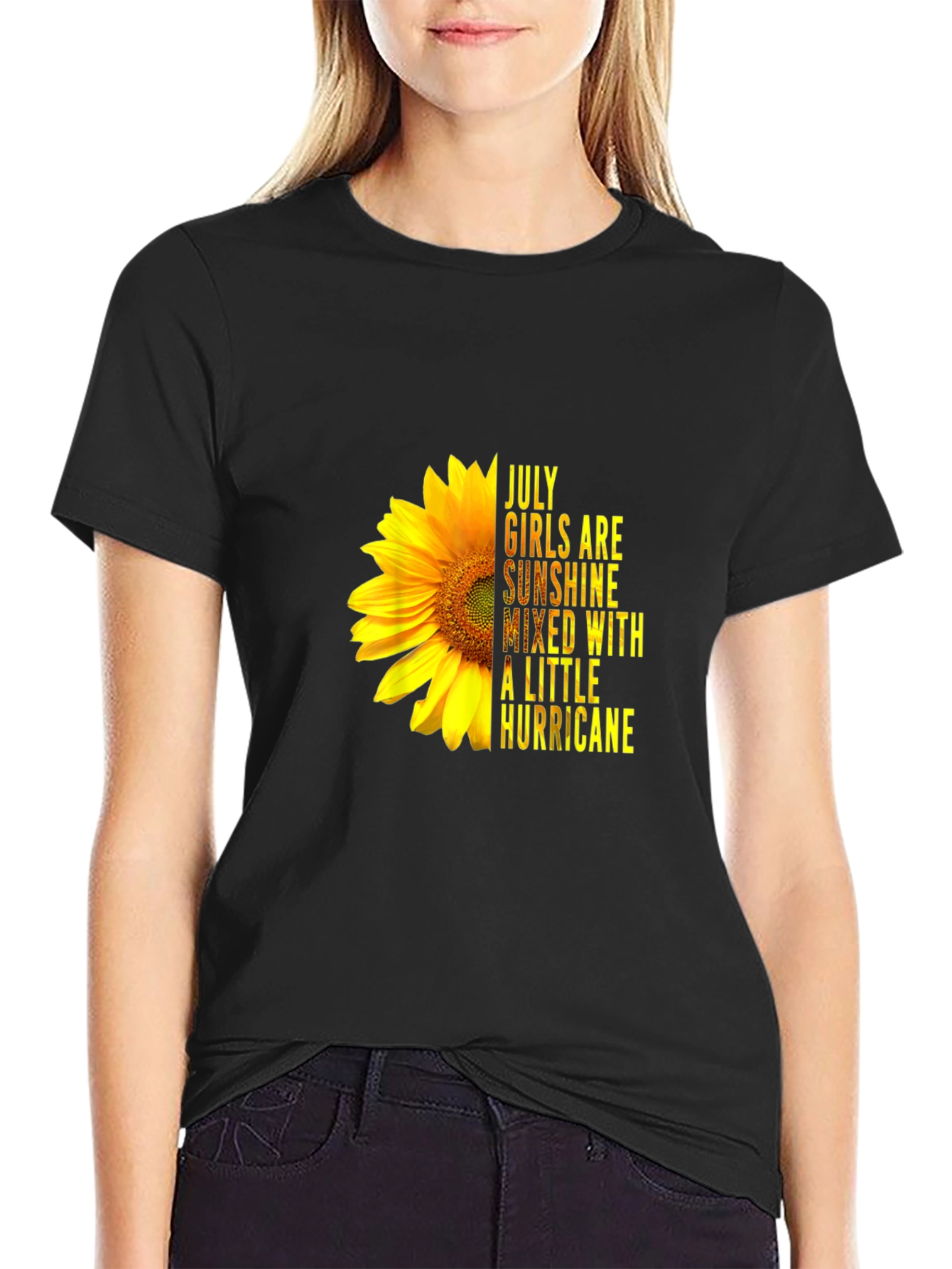 July Girls Sunflower Graphic T-Shirt - Sunshine Hurricane
