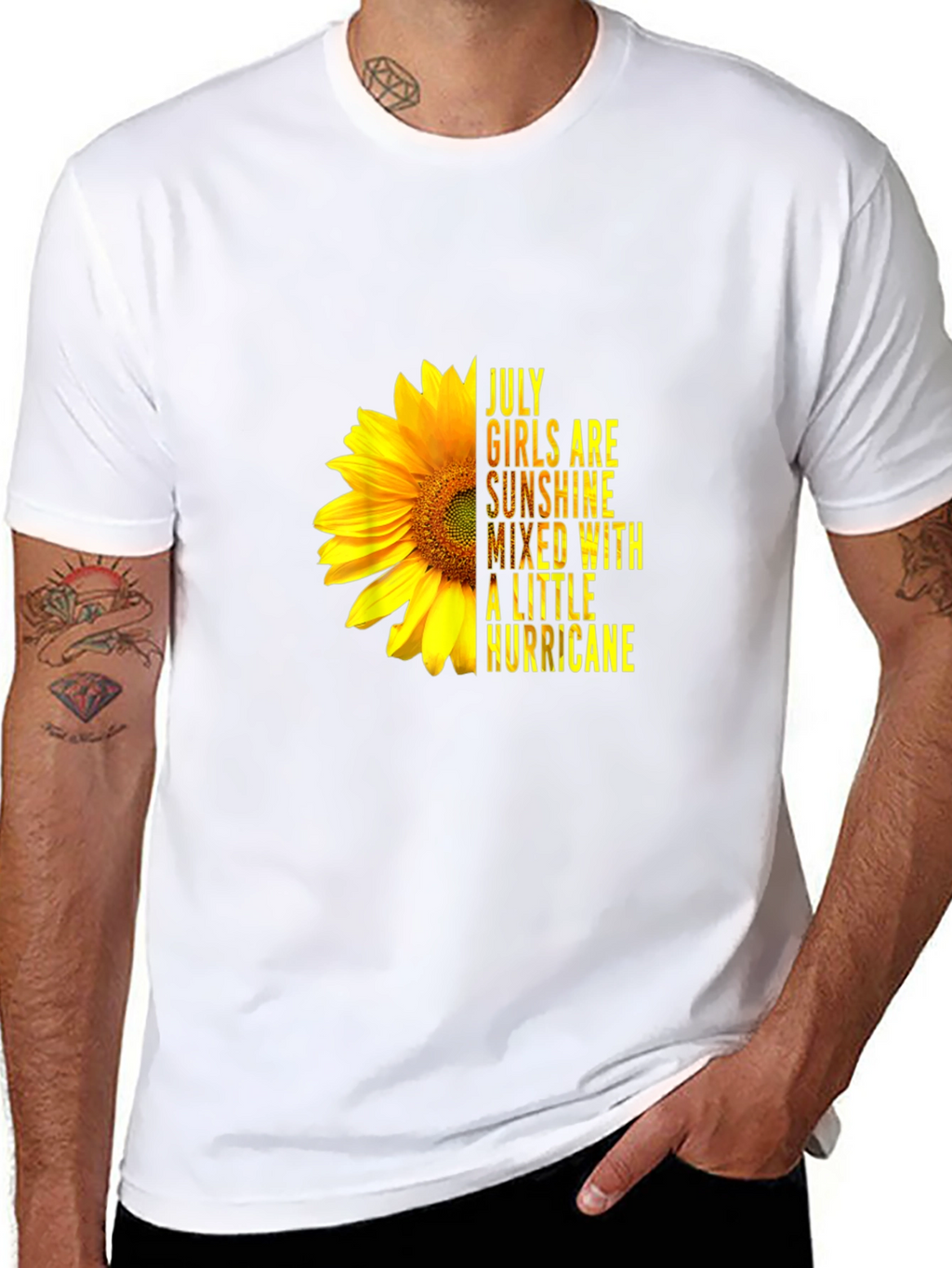 July Girls Sunflower Graphic T-Shirt - Sunshine Hurricane