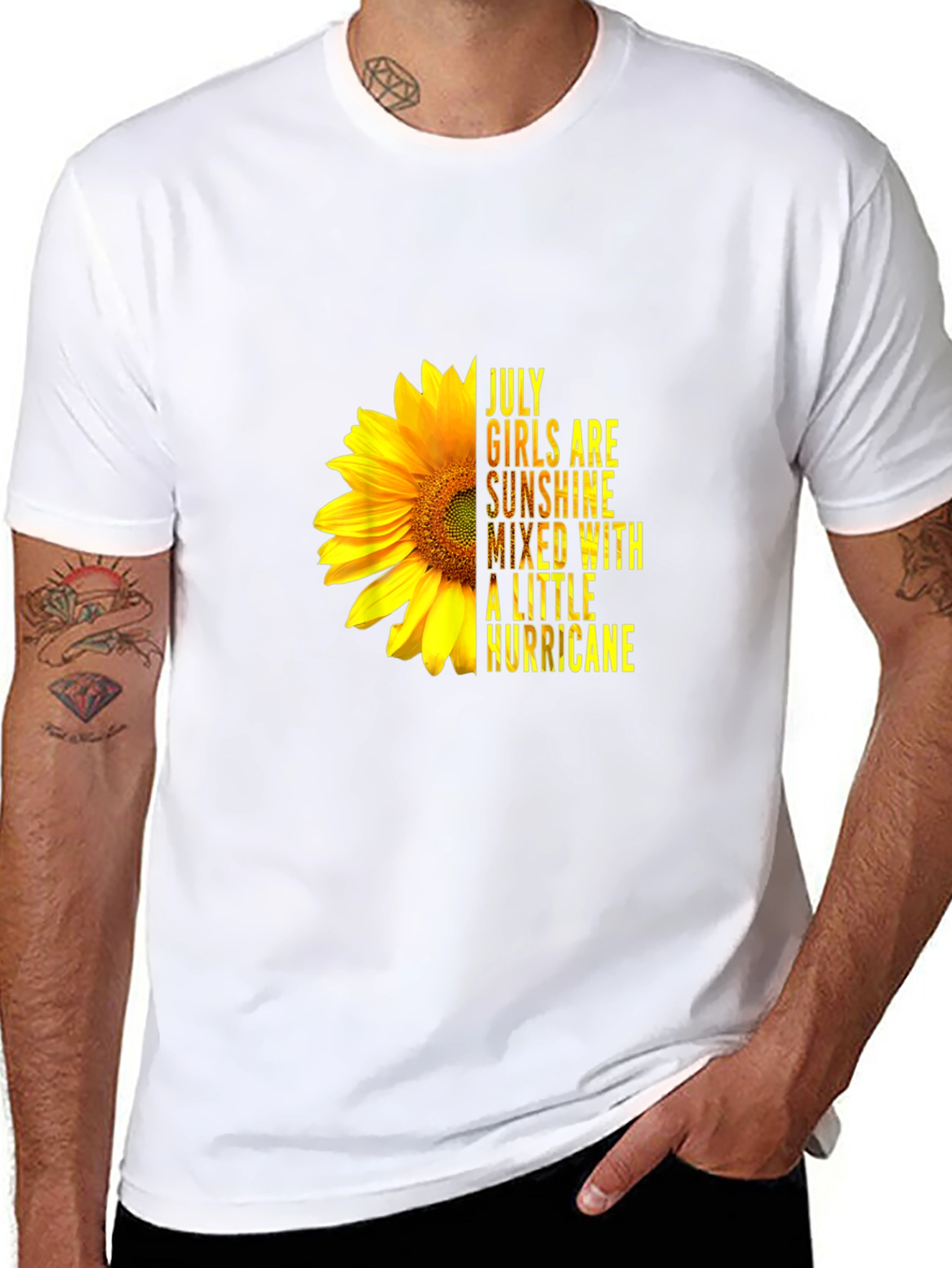 July Girls Sunflower Graphic T-Shirt - Sunshine Hurricane