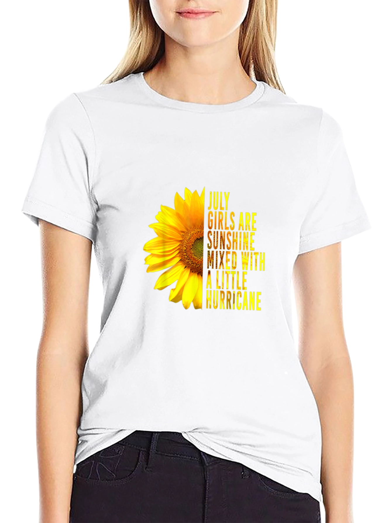 July Girls Sunflower Graphic T-Shirt - Sunshine Hurricane